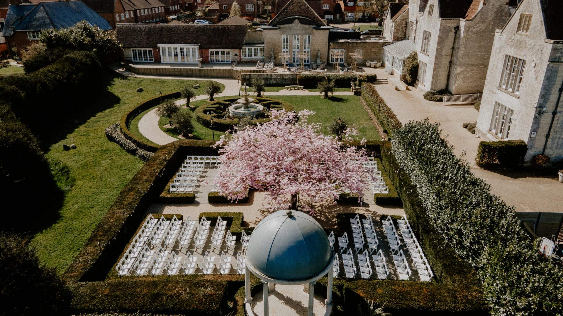 The grounds at Froyle Park - a historic country house wedding venue situated on the Surrey / Hampshire border.