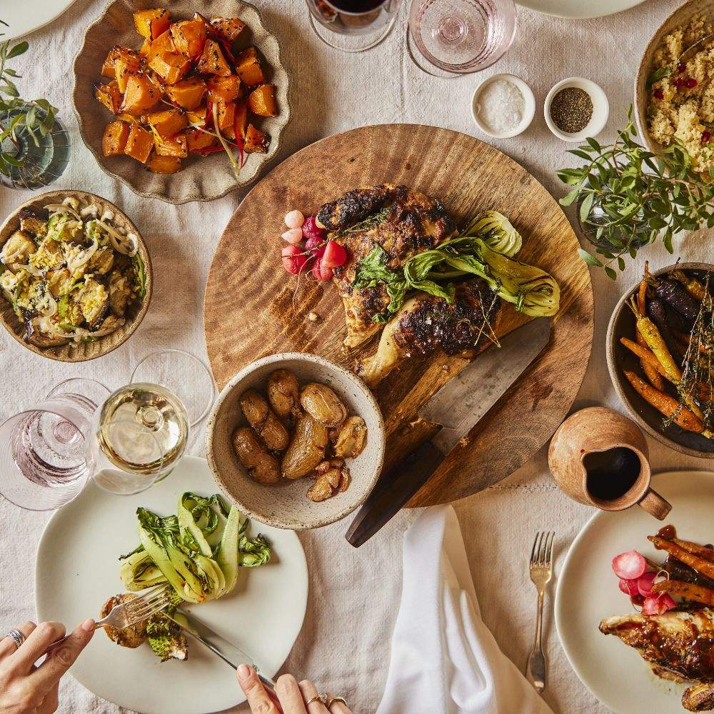 A Delicious Wedding Breakfast Spread at Froyle park by Kalm Kitchen