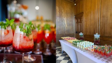 Colourful cocktails and mocktails at Froyle Park by Exotic Fruits and Cocktails