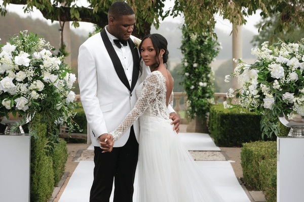 A Nigerian couple celebrating their White wedding in the luschious green gardens of Froyle Park, Hampshire.