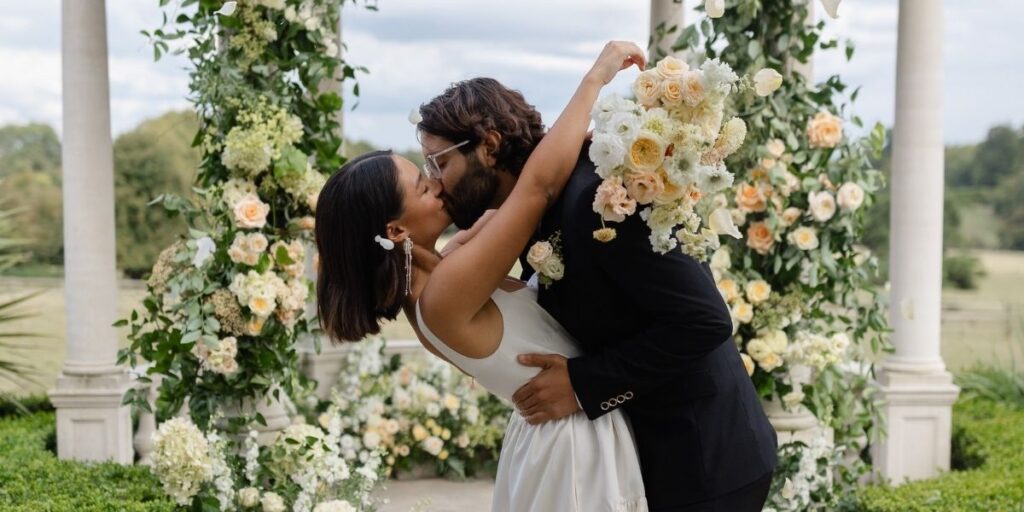 Couple at The Dome Froyle Park Wedding Venue